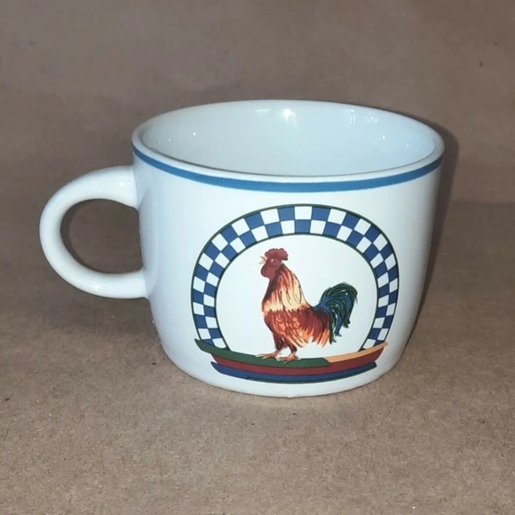 Century Stoneware Farm Rooster Mug Cup - Picture 1 of 8